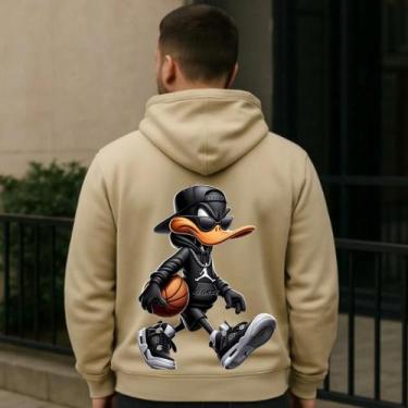 Imagem de Moletom Personalizado Frente e Costas Patolino Jogador De Basquete - H