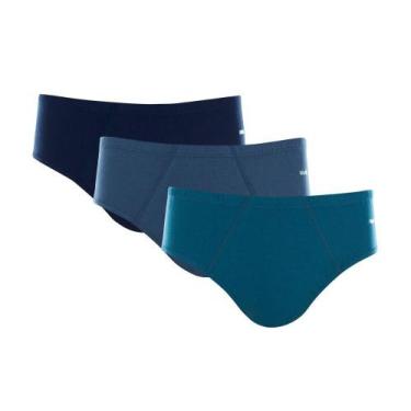 Imagem de Cueca Slip Mash Ref. 010.20 - Kit Com 9, GG, Marinho/Azul Petróleo/Azu