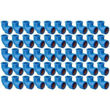 Imagem de Kit 50 Joelho Soldável Com Bucha Latão 90º 25Mm X 1/2 Tigre