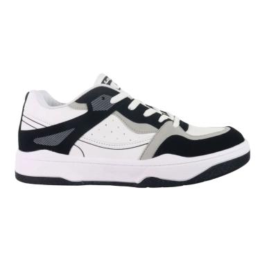 Imagem de Tênis Logus Casual Solado Plataforma Masculino Branco e Preto