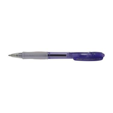 Imagem de Caneta Super Grip Pilot 0.7mm Esferográfica Coloridas Retrátil, Violet