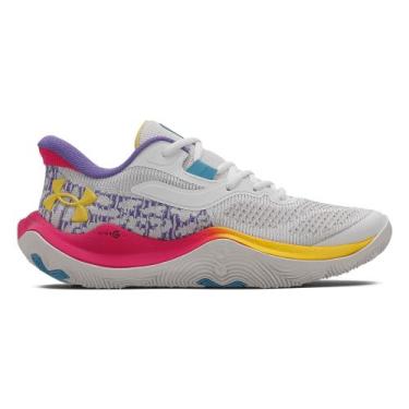 Imagem de Tênis de Basquete Under Armour Dime Masculino, Branco, 41