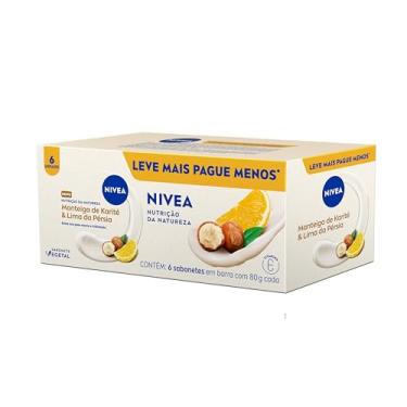 Imagem de NIVEA Sabonete Vegetal Nutrição Da Natureza Manteiga De Karité & Lima Da Pérsia 80g (6 un.)