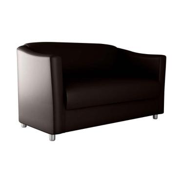 Imagem de Sofá 2 Lugares Pequeno E Compacto Bia 120 Larg Matrix Sintetico Marrom