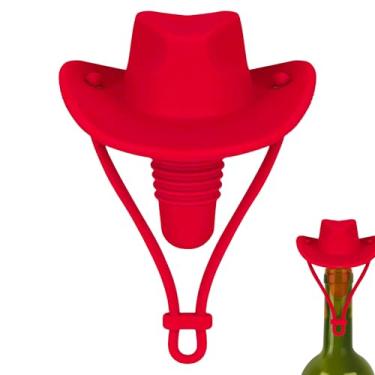 Imagem de Biiange Rolha de vinho de silicone tinto, rolhas de vinho de silicone engraçadas, tampa de garrafa à prova de vazamento para vinho, uísque e rum, etc