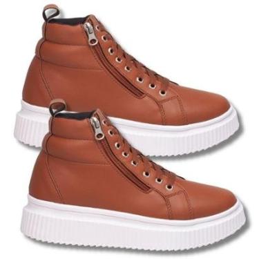 Imagem de Coturno Feminino, Kit 2 Pares, Sola Borracha Antiderrapante Estilo Skate, Balada.-Feminino