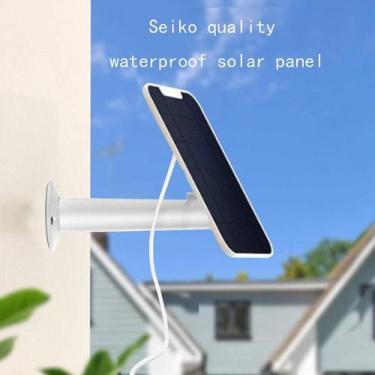 Imagem de Painel solar à prova de intempéries Câmera de segurança alimentada por