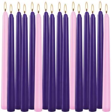 Imagem de Vela WPONSZU, pacote com 16, Advent Taper, 25 cm, sem perfume