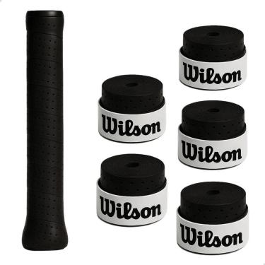 Imagem de Kit 5 Un Overgrip Raquete Beach Furado Wilson - Env Imed Pre