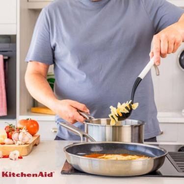 Imagem de Pegador Colher Massa Macarrão Multiuso Branco KitchenAid