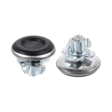 Imagem de DTGN M8 x 15 x 30 mm (DxLxOD) Pés niveladores deslizantes para móveis - Pacote com 4 - Bom para móveis - Niveladores de móveis com rosca ajustável - Prata