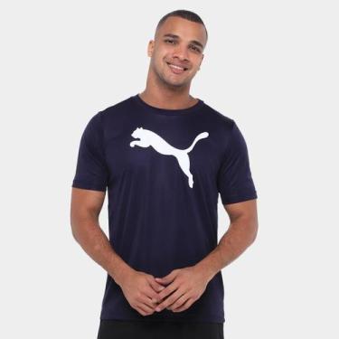 Imagem de Camiseta Puma Ess Poly Masculina, Marinho, M