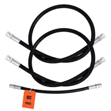 Imagem de Kit de mangueira hidráulica para arado de neve resistente de 0,6 cm x 1/10.2 cm x 40.6 cm, adequado para Western 56616 56617 e Fisher 56591 56592