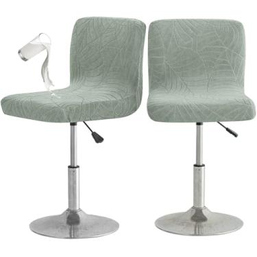 Imagem de Eco-Ancheng 2 capas de banco de bar, altura do balcão, bancos de bar giratórios, à prova d'água, banco de bar, banco de encosto alto, capas de cadeira de bar para cozinha, bar, café, 16