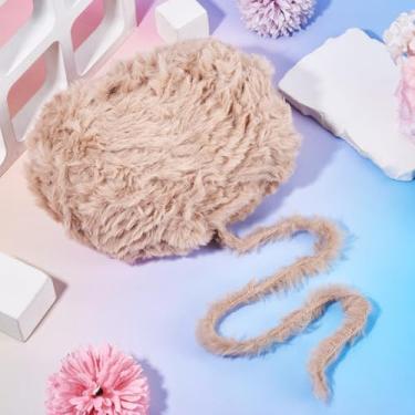 Imagem de 1 novelo de poliéster macio e grosso imitação de lã de vison de 13 mm para artesanato faça você mesmo, xales, cobertor de tricô, crochê, bordado, cerca de 100 g/novelo