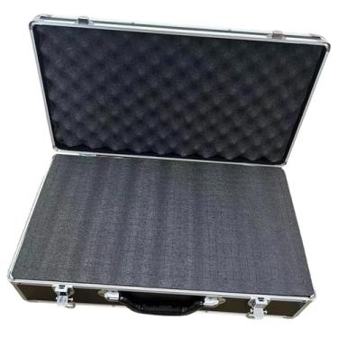Imagem de predolo Estojo de transporte em liga de alumínio, caixa de ferramentas, estojo profissional para microfone, para equipamentos eletrônicos, uso doméstico e