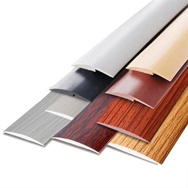 Imagem de GQQGSHOP Faixa de transição de piso de carpete de 8 m L, faixa autoadesiva para entrada, acabamento de borda de carpete de piso, adequada para transições de limite com uma diferença de altura de 4 a 6