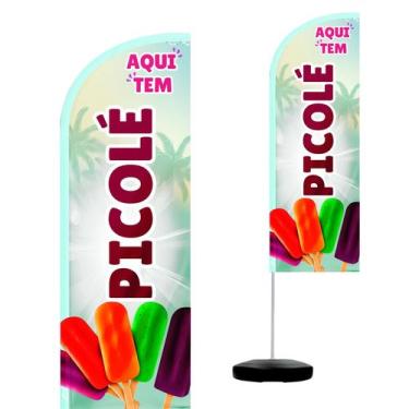 Imagem de Wind Banner Completo 2,10m Picolé - CASA DAS WIND BANNERS