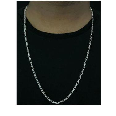 Imagem de Corrente Boleada 3mm Prata 925 Pratiada Boa Cordão Corente