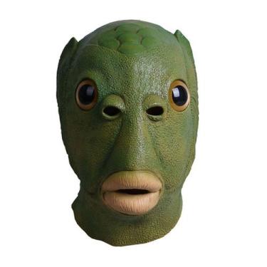 Imagem de Máscara de cosplay Greens Fishs Mans Halloween Carnival Latex - yiweis