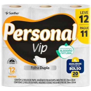 Imagem de Papel Higienico Personal Vip Leve 12 Pague 11