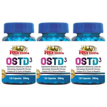 Imagem de 3x Colágeno Uc2 + Glucosamina + Vitamina D3 120 Cápsulas 500mg-Unissex