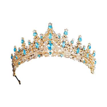 Imagem de Tiaras E Coroas De Cristal Com Strass Em Ouro E Prata Para Noivas, Mul