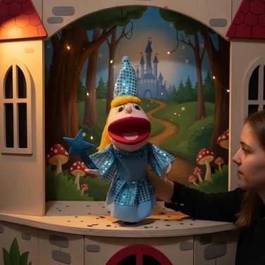 Imagem de Fantoche Fada Brilho Azul, fantoche de mão - Fantoches Gonzaga