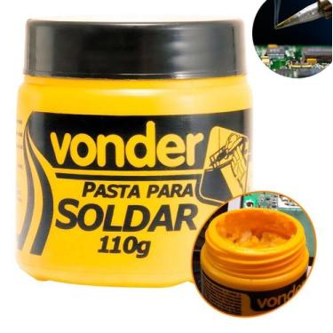 Imagem de Pasta De Solda Estanho Gel Decapante 110g Pré/pós Soldagem Vonder