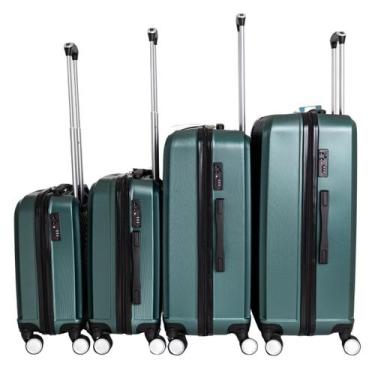 Imagem de Kit De Malas De Viagem 4 Peças Completo Em ABS Com Rodas 360 E Segredo