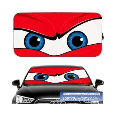 Imagem de Protetor Solar Para Carro Devil's Eye De 59x27.5 Polegadas, Protetor D