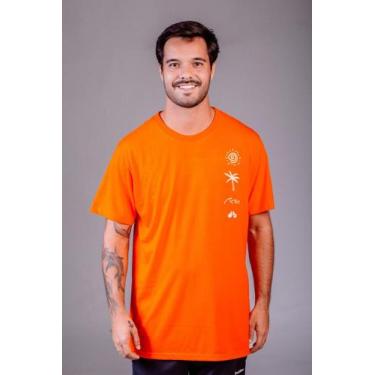 Imagem de Camiseta Masculina - Elementos - Laranja - Bordbless, M