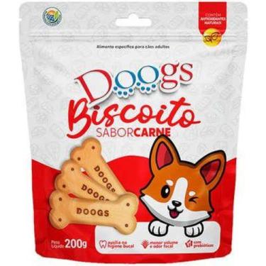 Imagem de Biscoito Doogs para Cães Sabor Carne 200g