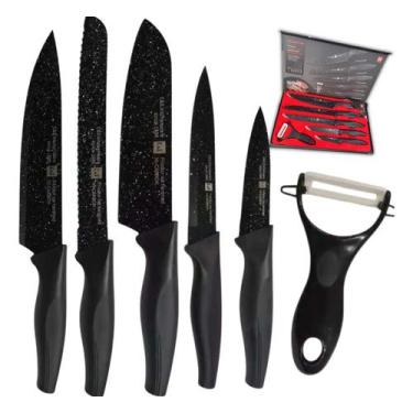 Imagem de Kit Faqueiro 6 Peças Gourmet Cozinha Churrasco Presente - C&E Kitchenw
