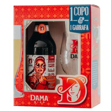 Imagem de Kit Dama Pilsen 600ml c/ Copo - Dami Bier