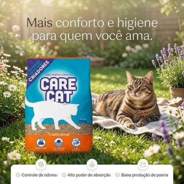 Imagem de Areia Higiênica Care Cat tradicional 4 kg - Soleminas