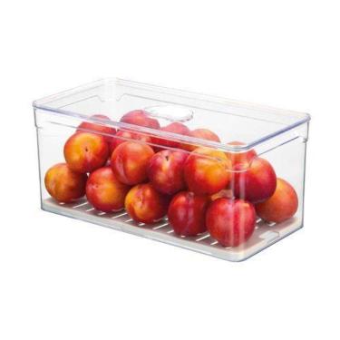 Imagem de Organizador De Geladeira Com Respiro Na Tampa Transparente