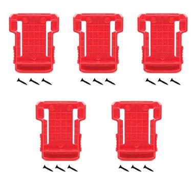 Imagem de weqcter Pacote com 5 suportes de bateria para suporte de bateria Milwaukee adequado para M18 48-11-1850 18V
