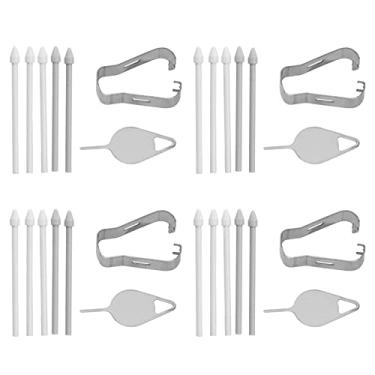 Imagem de S Pen refil de substituição, pontas de substituição para caneta sensível ao toque durável para S21 Ultra para S21 Ultra 5G (branco)