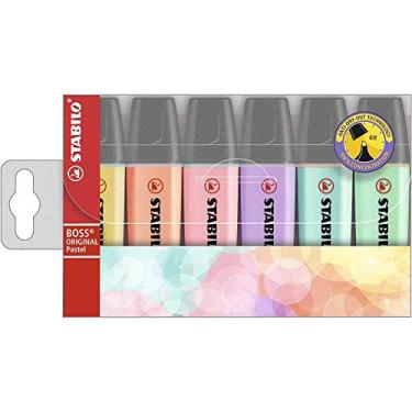 Imagem de Marca Texto - STABILO BOSS ORIGINAL Pastel – Estojo com 6 unidades – Em 6 cores