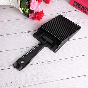 Imagem de Flattopper Pente Flat Top Pente Pente de Cabelo Barber Clipper Flat Top Styling Pente Ferramenta de Penteado (Preto)