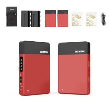 Imagem de SHIMBOL TP Mini com NPF-550 Bateria e Kit de Carregador, Sistema de Transmissão de Vídeo Sem Fio HDMI de 600 pés Transmissor e Receptor HDMI Latência de 0,07s