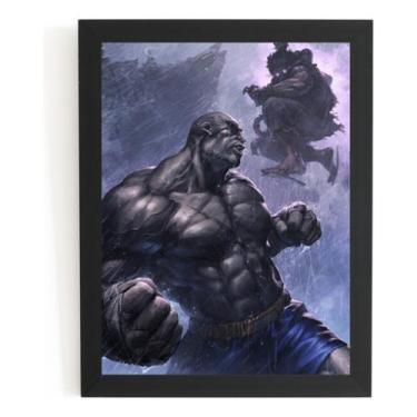 Imagem de Quadro Sagat Vs Akuma Game Arte Street Fighter - Fanarte