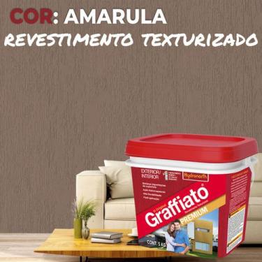 Imagem de Grafiato Branco 5KG Interno Externo Antimofo Hidrorepelente Durabilida
