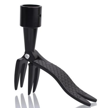 Imagem de Awxevcik Extrator de erva daninha em pé uma ferramenta de remoção de ervas daninhas vertical clipe de erva daninha sem dobra 4 garras