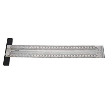 Imagem de Régua de Aço Inoxidável Tipo T Tipo de Ferramenta de Escala de Suprimentos Industriais de 300 Mm