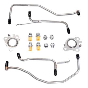 Imagem de HUGALL Kit de linha de refrigeração turbo 926-186 926-187 compatível com 2011-2016 F150, 2015-2021 Transit 150 250 350 350 HD, Expedição 2015-2017, Navegador mais na descrição