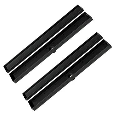 Imagem de Kit 2 Ralo Oculto Linear Embutir 5x50 P/ Porcelanato Preto