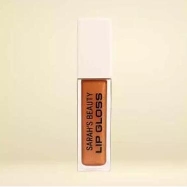 Imagem de Lip Gloss brilho labial de maquiagem hidratante com brilhos, efeito espelhado perolado e de longa duração! (Marrom)