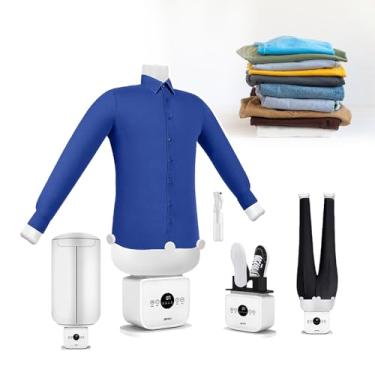 Imagem de CNAOHGHN Secador E Ferro De Passar AutomáTico A Ar Quente,Secador De Roupas E Removedor De Rugas Sem Usar As MãOs Com 109 Poros, Secagem RáPida Em 8 Minutos, Tempo E Temperatura AjustáVeis